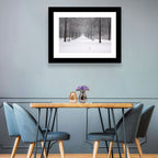 Snow Covered Park Lane Wall Art