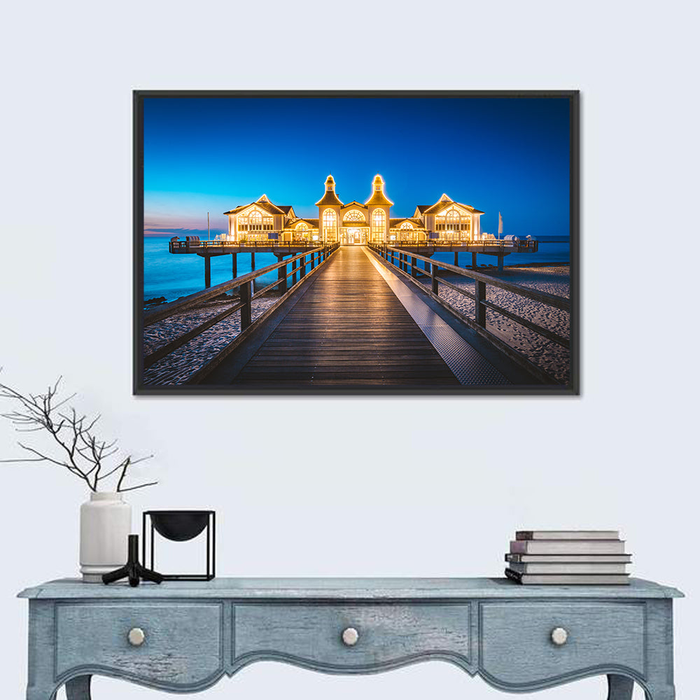 Sellin Pier at Twilight Wall Art in a room, landscape