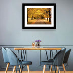 Golden Autumn Road Wall Art