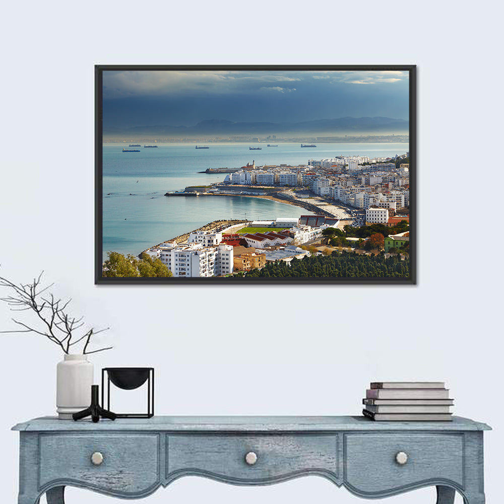 Bab El Oued Bay, Algiers Wall Art in a room, landscape