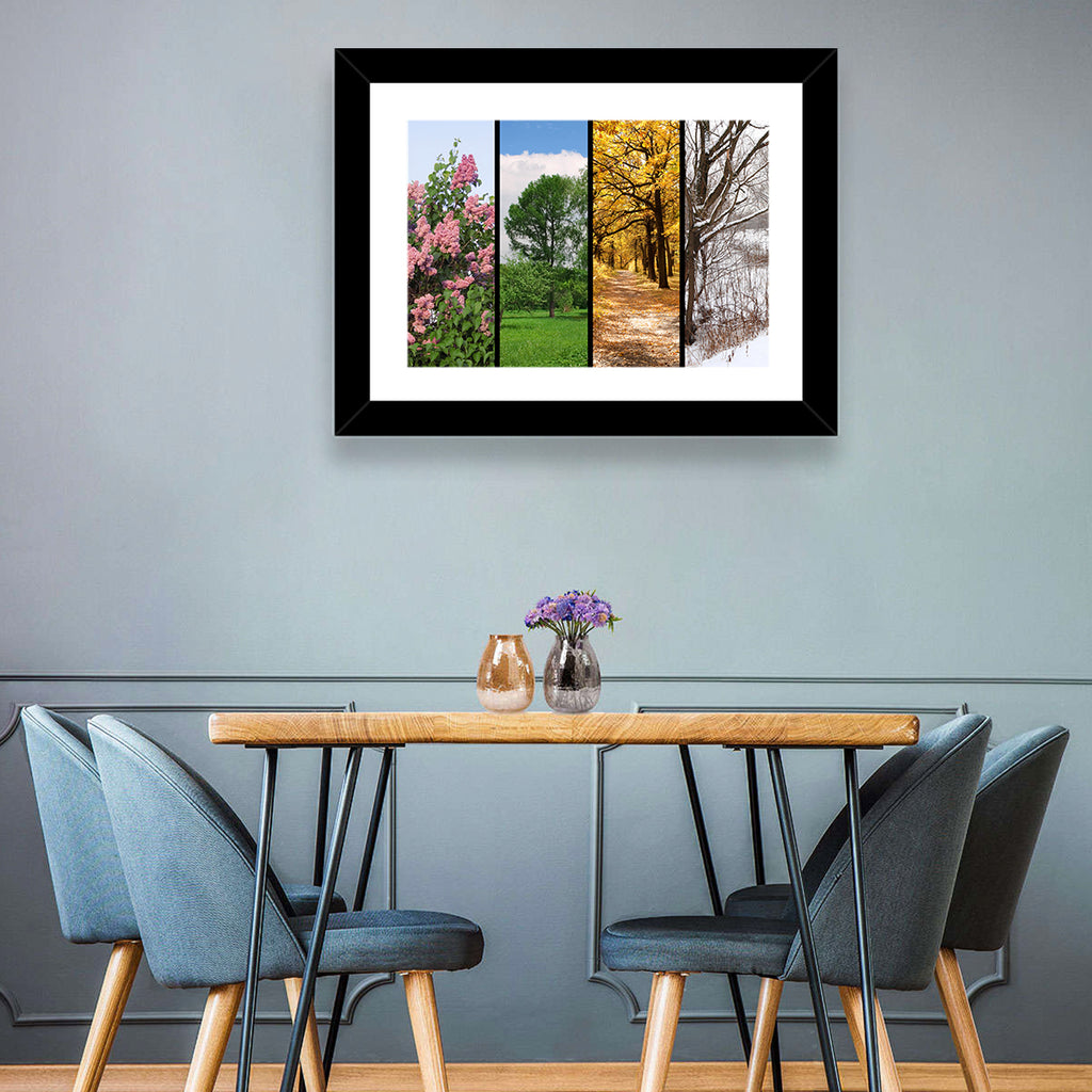 Four Seasons Tree Collage Wall Art