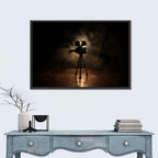 Backlit Vintage Movie Camera Wall Art