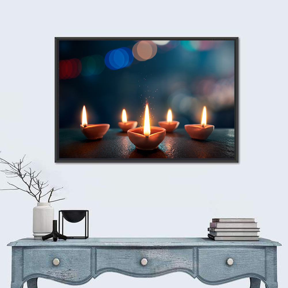 Diya of Hope Wall Art