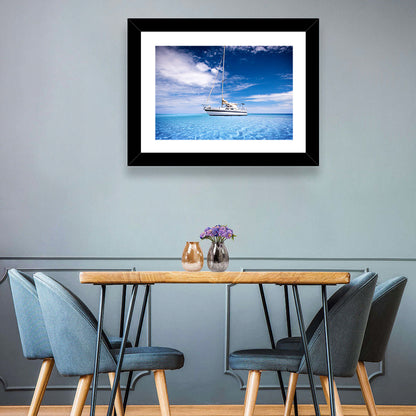 Tropical Water Yacht Wall Art