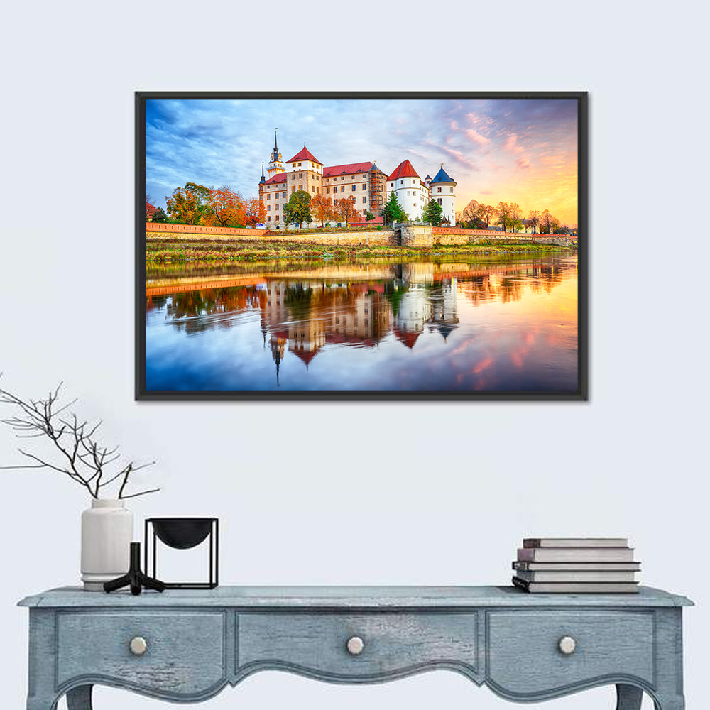 Hartenfels Castle Sunset Reflection Wall Art