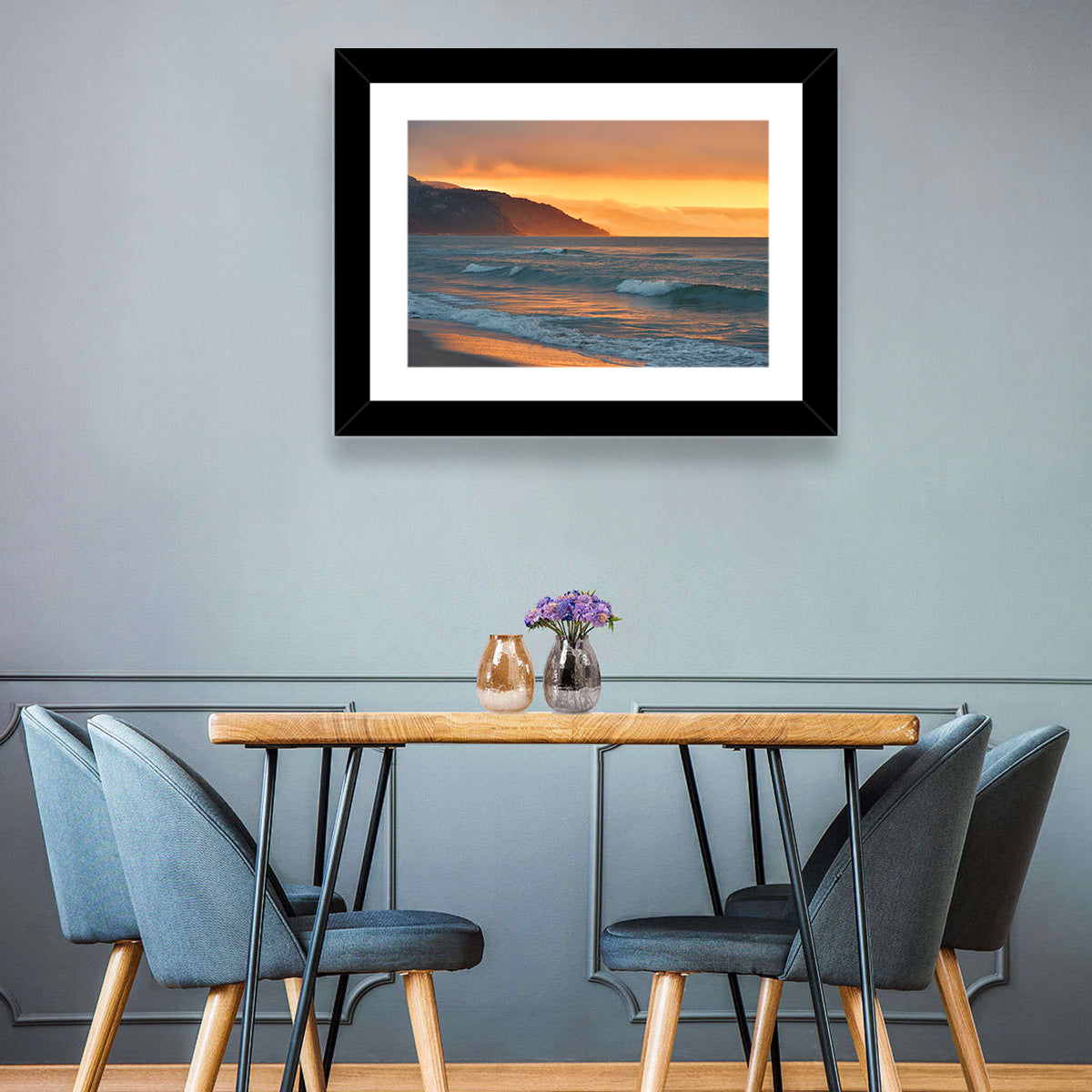 Sea Beach Sunset Wall Art