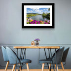 Sand Creek River with Petunias Wall Art