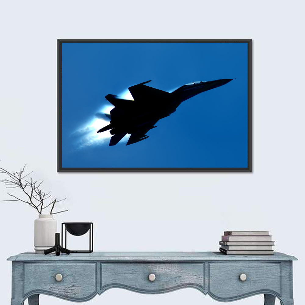 Su-27 Silhouette Wall Art