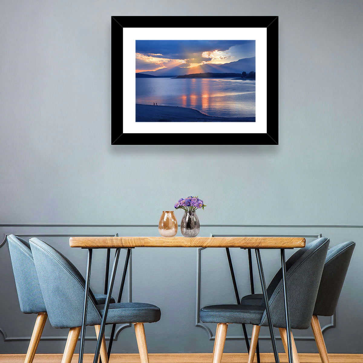 Scenic Lake Sunset Wall Art