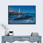 Portland Head Light at Dusk Wall Art