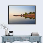 Lake Peipus Sunset with Blue Domes Wall Art