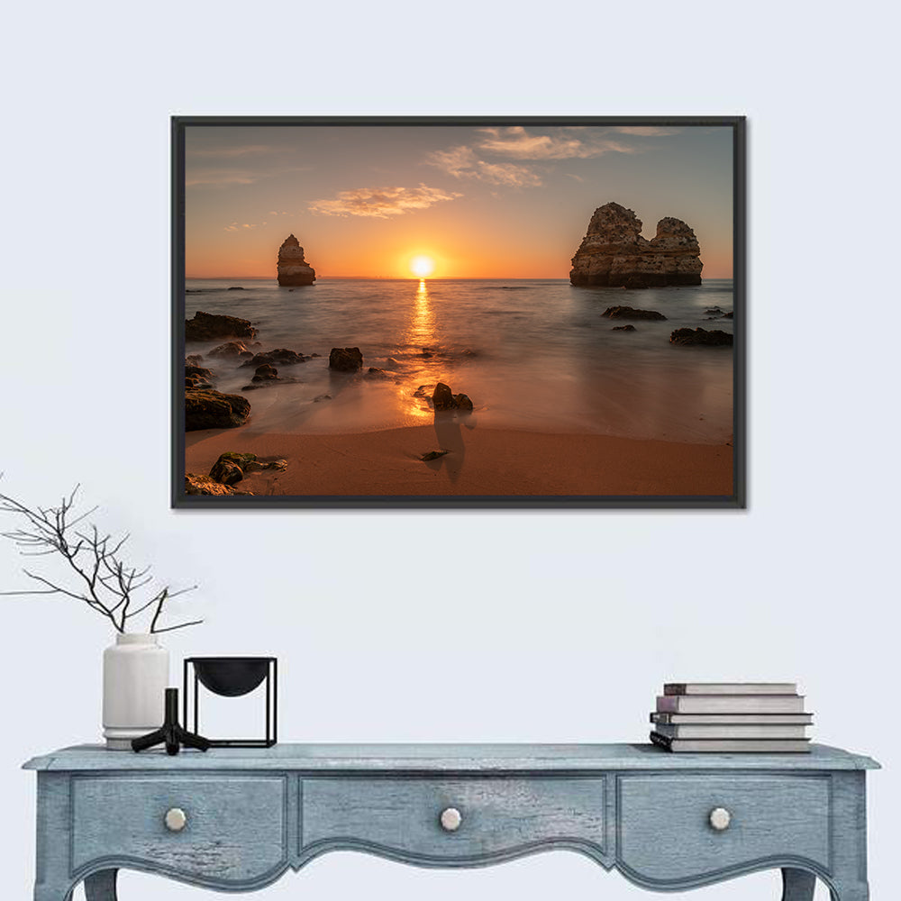 Praia Do Camillo Sunset Wall Art