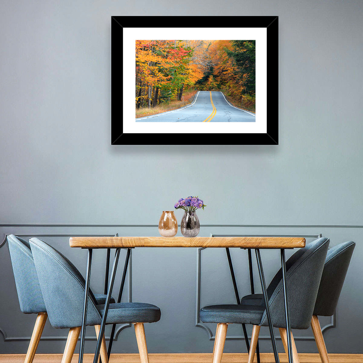 New Hampshire Autumn Way Wall Art
