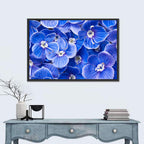 Blue Wildflower Close-up Wall Art