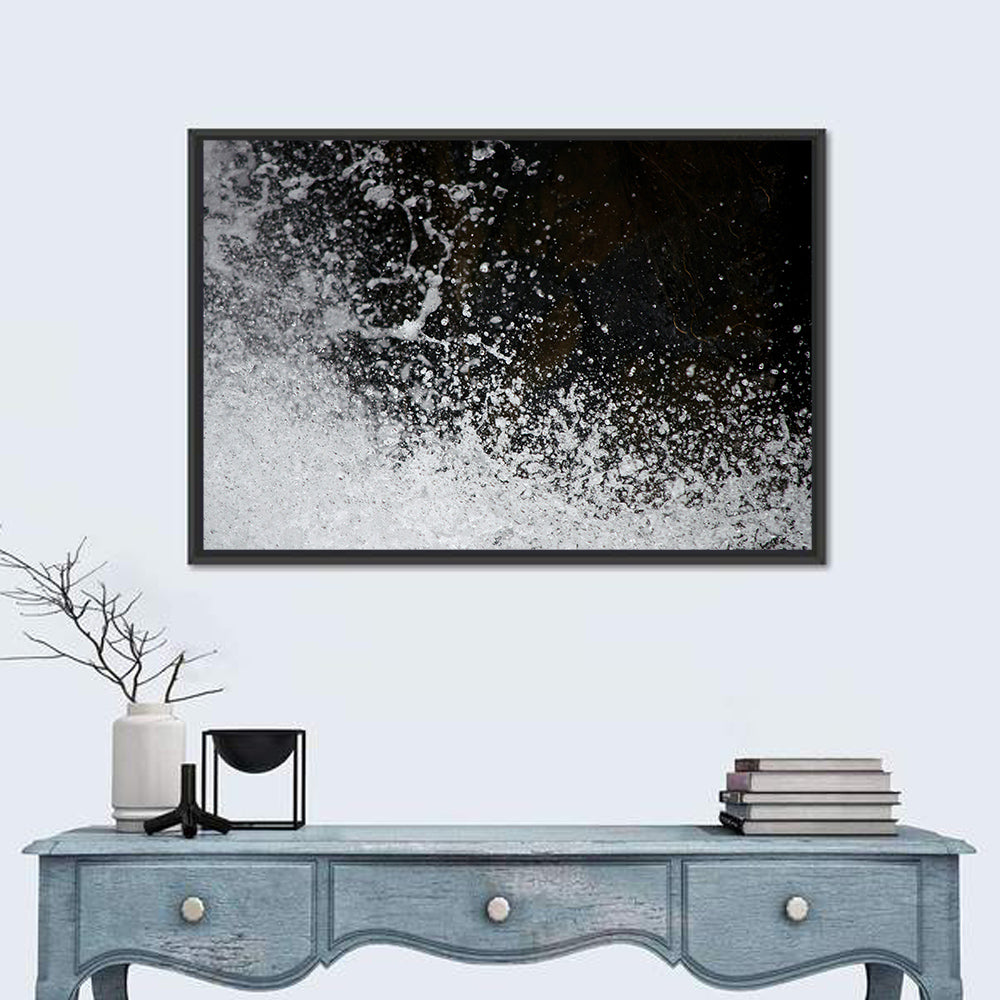 High-speed Water Splash Wall Art in a room, landscape