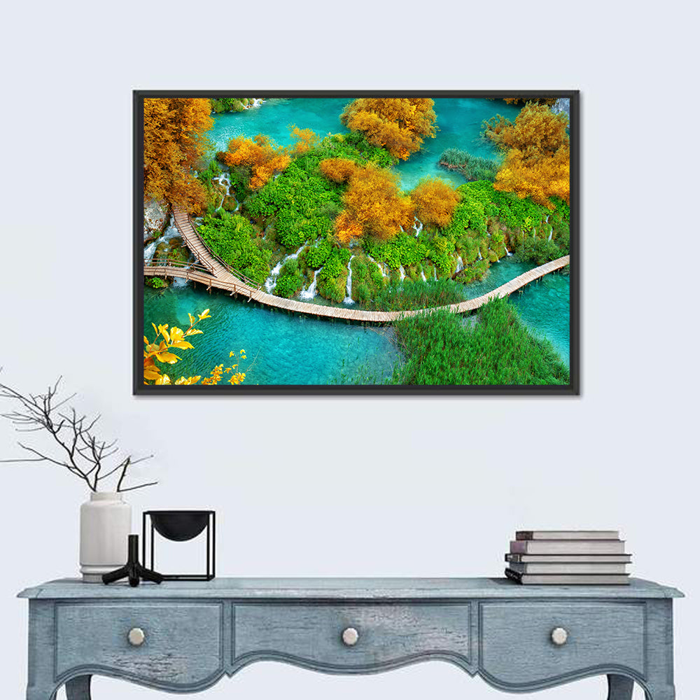 Plitvice Lakes Boardwalk Wall Art