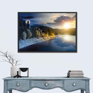 Autumn Mountain Lake Wall Art