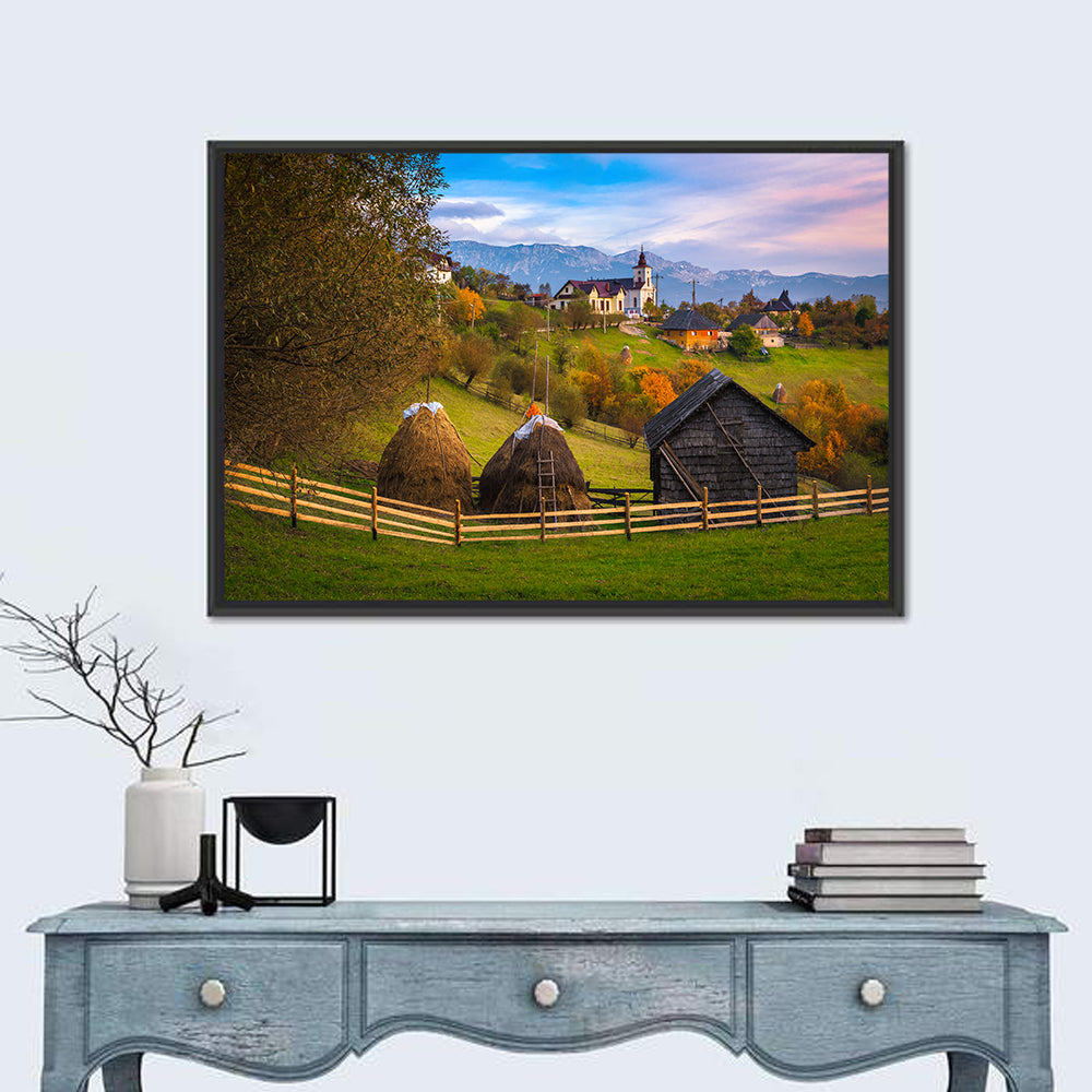 Autumn Countryside Romania Wall Art