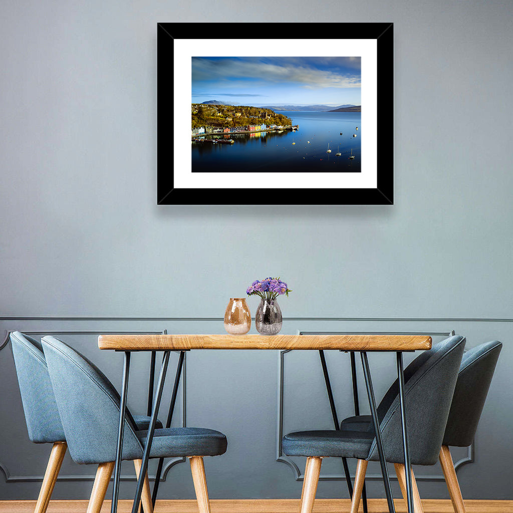Portree Harbour Colorful Houses Wall Art