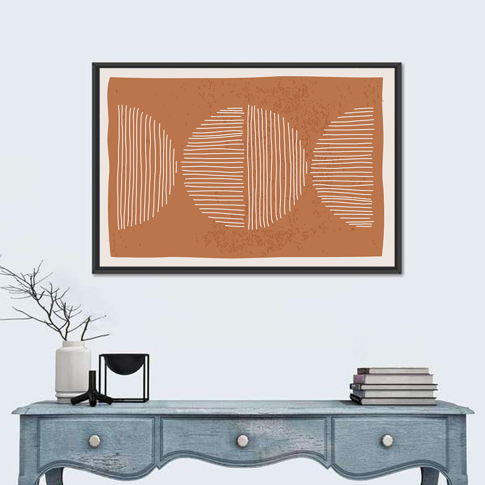 Terracotta Timelapse Circles Wall Art