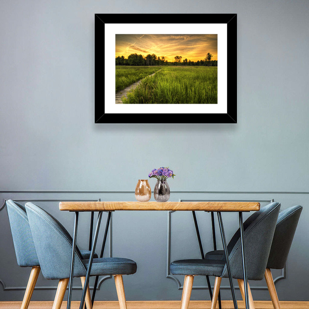 Irwin Prairie Boardwalk Sunset Wall Art