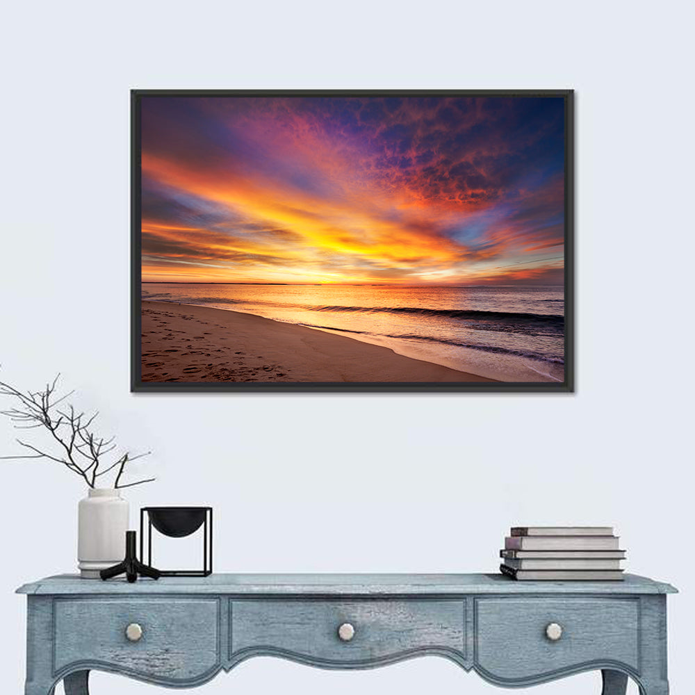 Maine Beach Sunrise Wall Art