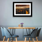 South Manhattan Sunset Skyline Wall Art