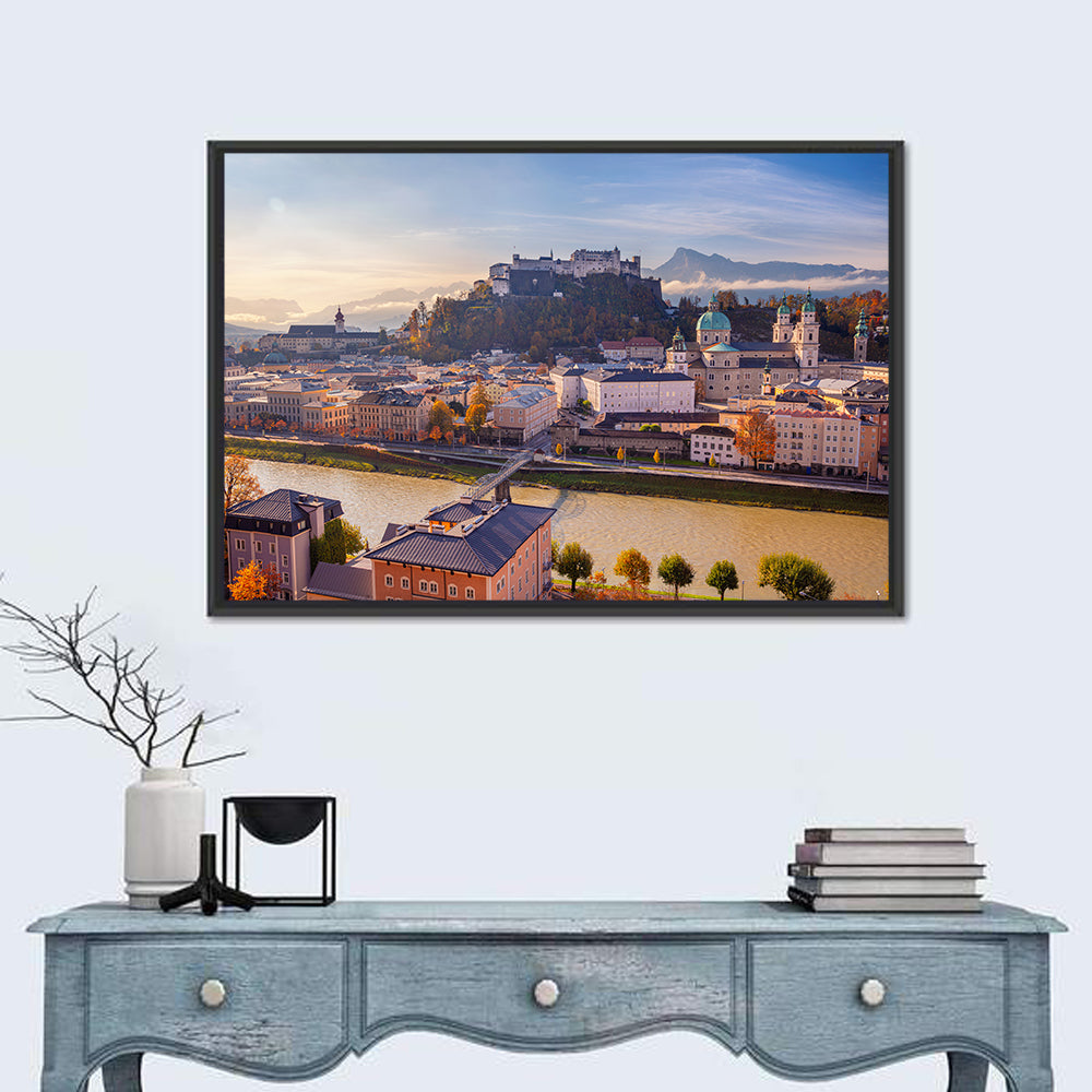 Salzburg Skyline at Golden Hour Wall Art