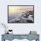 Michigan Shoreline Pilings Wall Art