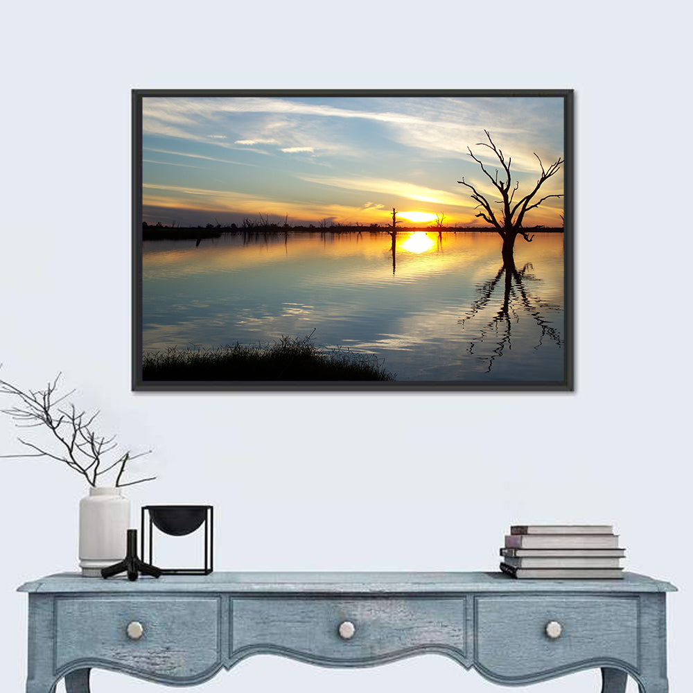 Murray River Sunset Wall Art