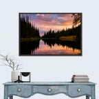 Lake Irene Sunset Reflection Wall Art