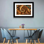 Golden Spiral Fractal Wall Art