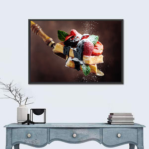 Waffles With Strawberries Wall Art