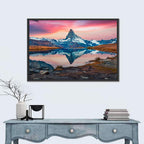Matterhorn Reflection at Stellisee Wall Art