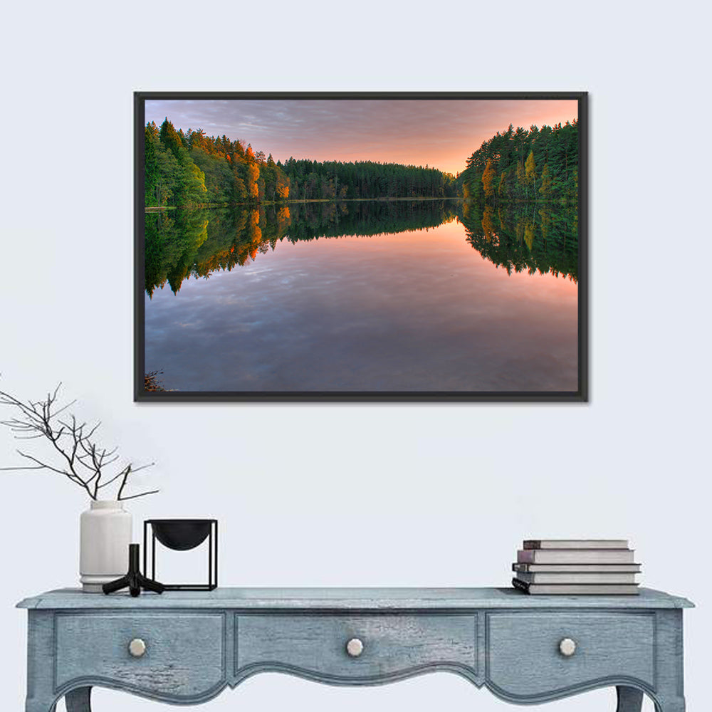 Estonian Lake at Golden Hour Wall Art