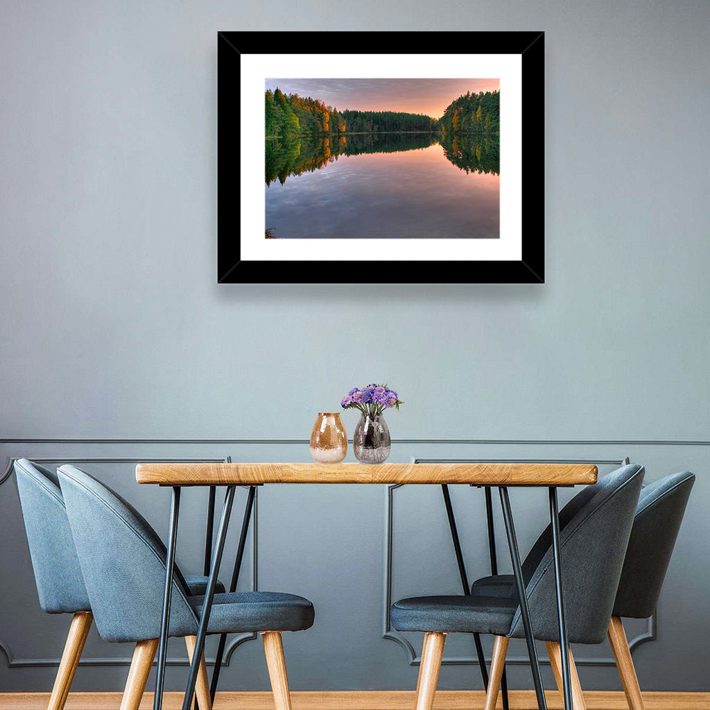 Estonian Lake at Golden Hour Wall Art