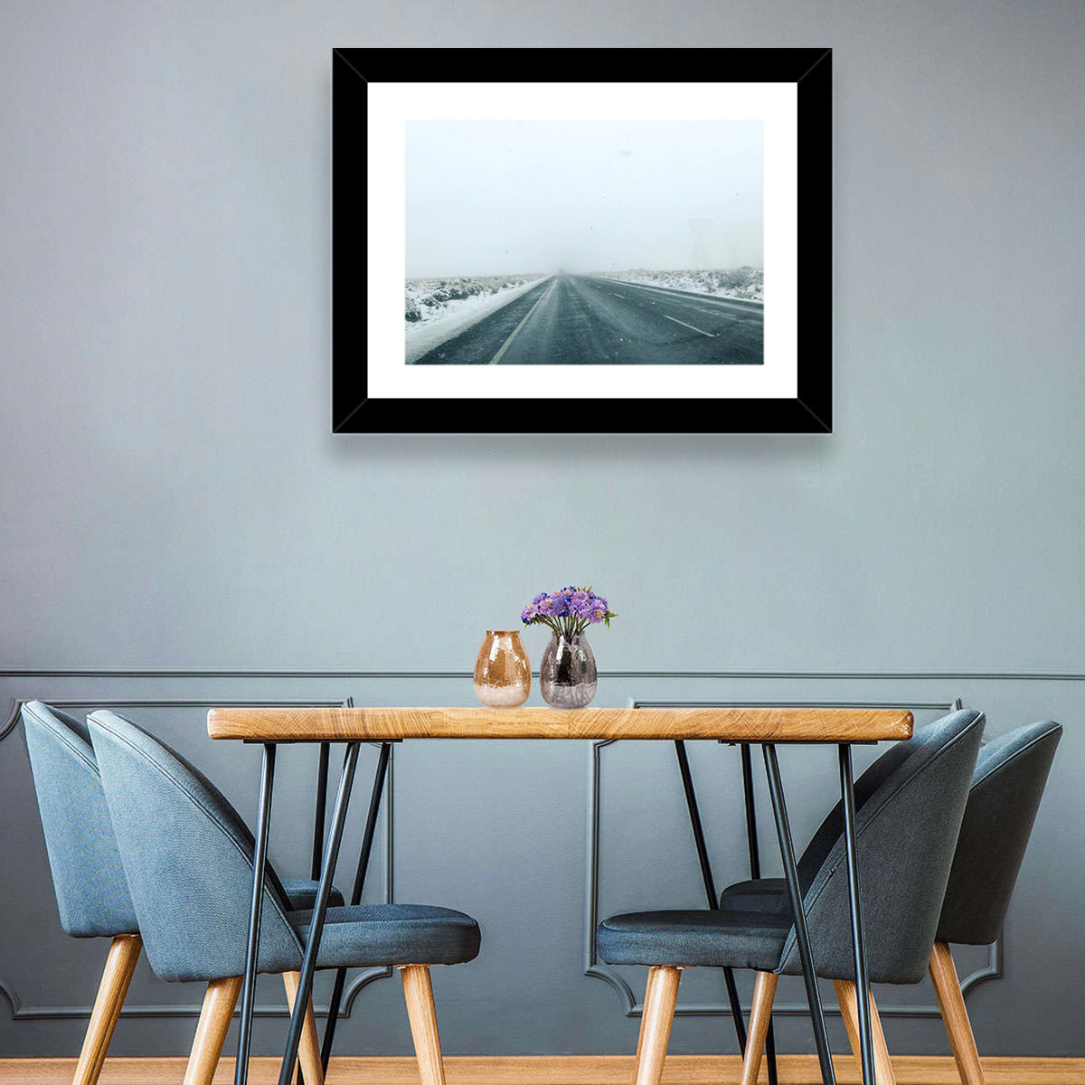Winter Mountain Road Wall Art