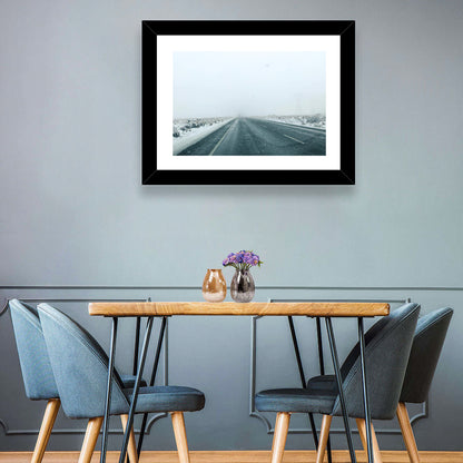 Winter Mountain Road Wall Art