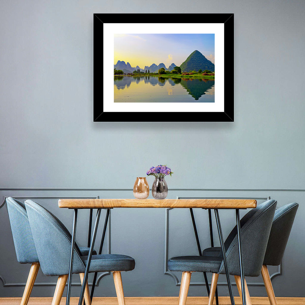 Yangshuo Reflection on Li River Wall Art