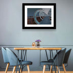 Futuristic City Tunnel with Moon Wall Art