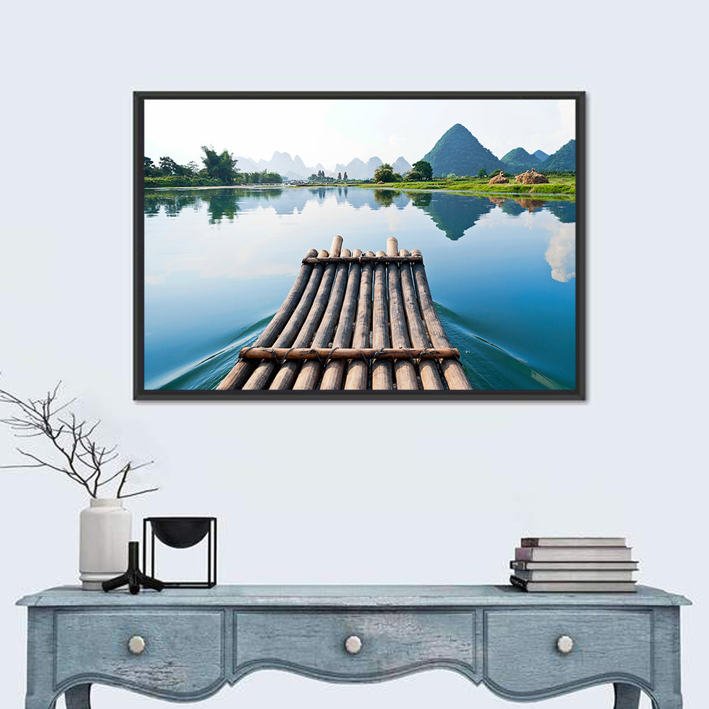 Li River Bamboo Raft, Guilin Wall Art