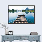 Li River Bamboo Raft, Guilin Wall Art