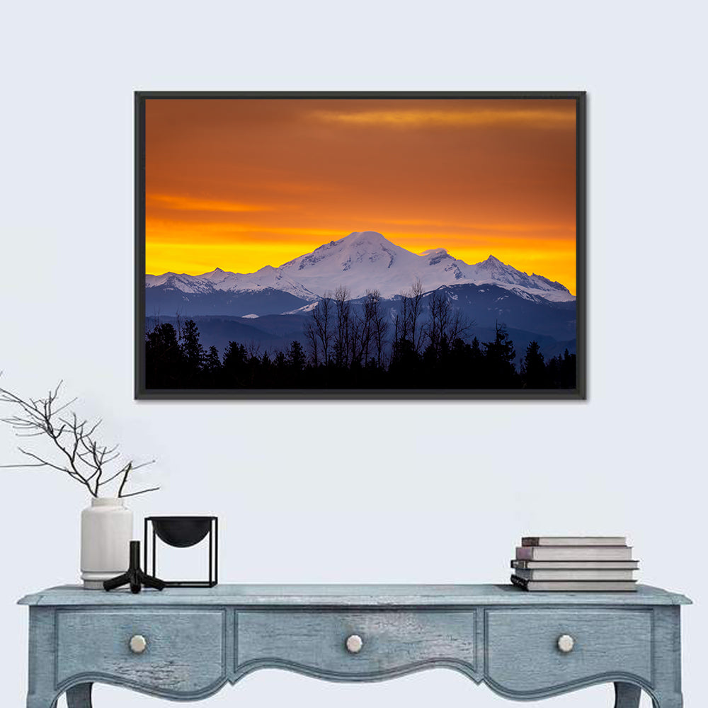Sunrise Over Mount Baker Wall Art