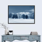 Snowy Field with Tracks Wall Art