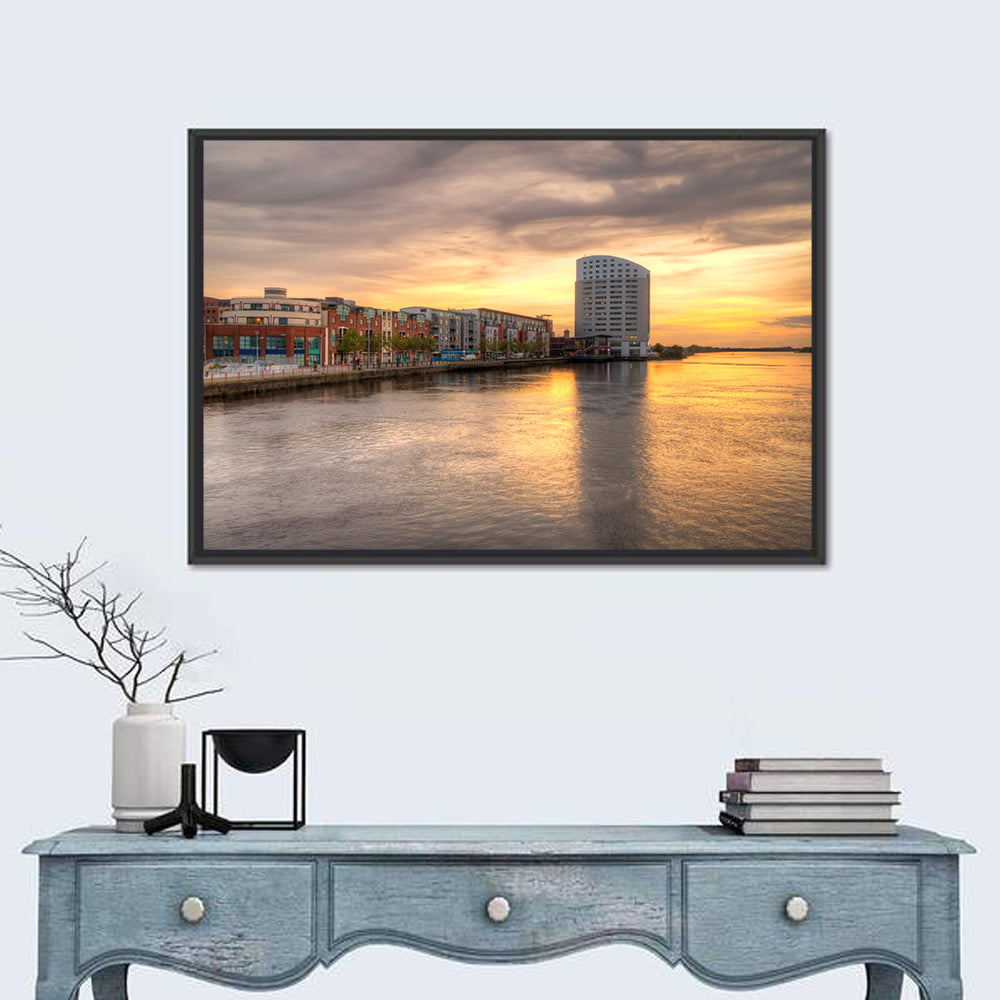 Limerick Riverside at Dusk Wall Art