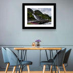 Låtefossen Stone Bridge and Waterfall Wall Art