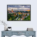 Zähringen Bridge at Twilight, Fribourg Wall Art
