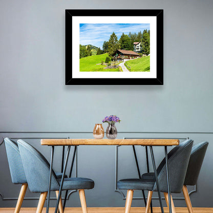 Wengen Mountain Village Wall Art