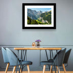 Lauterbrunnen Valley Waterfall View Wall Art