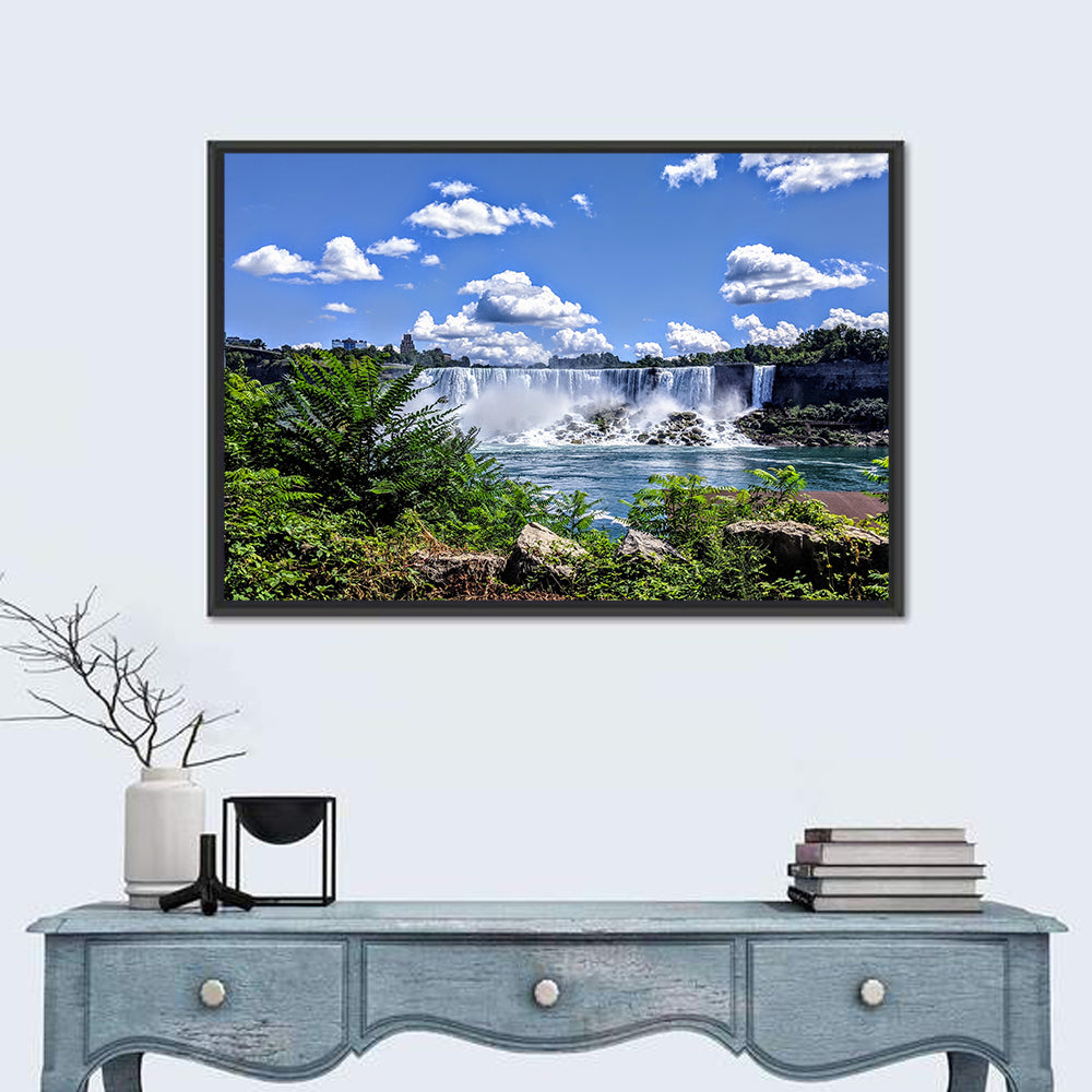 Niagara Falls Horseshoe Cascade Vista Wall Art in a room, landscape